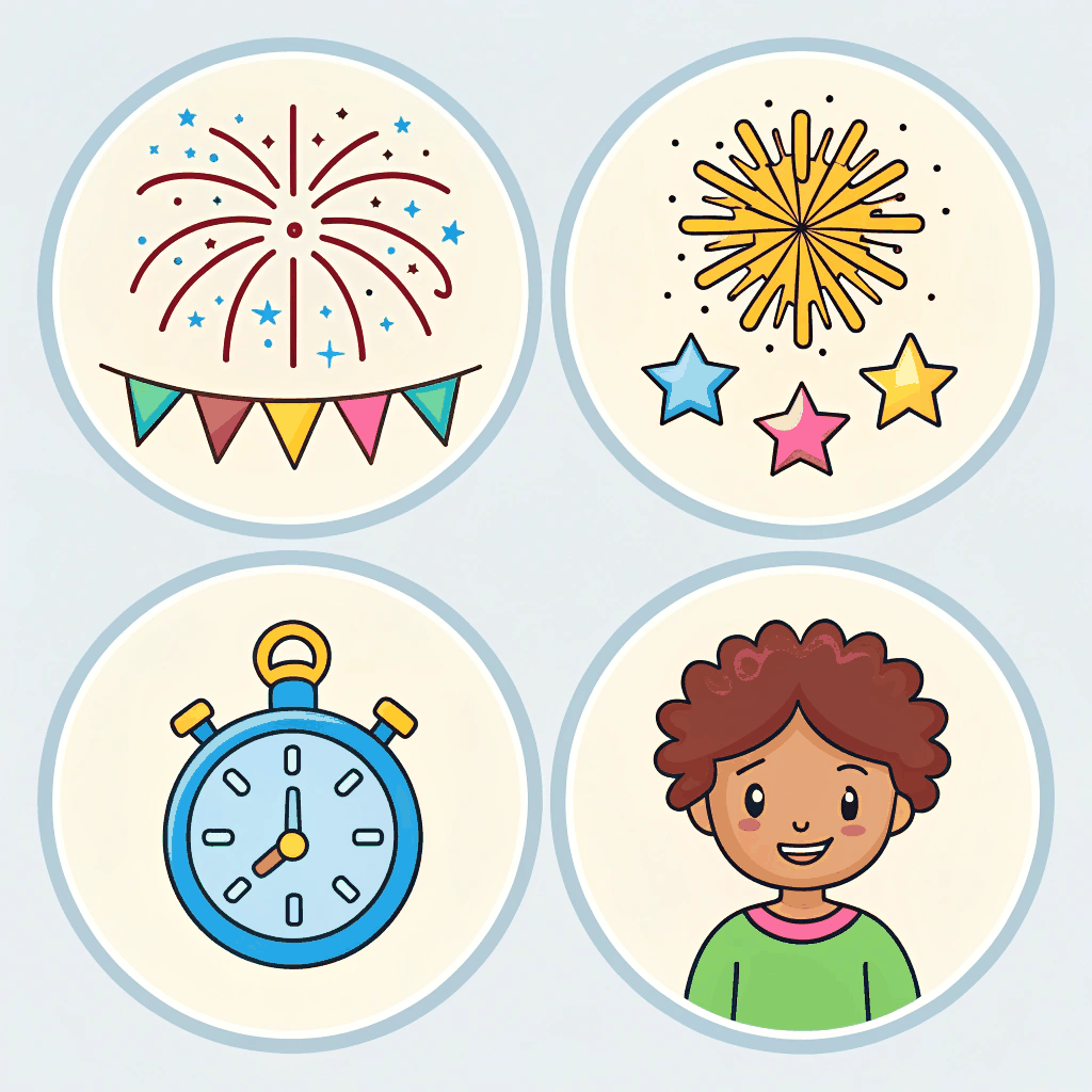 Countdown Playtime Stickers