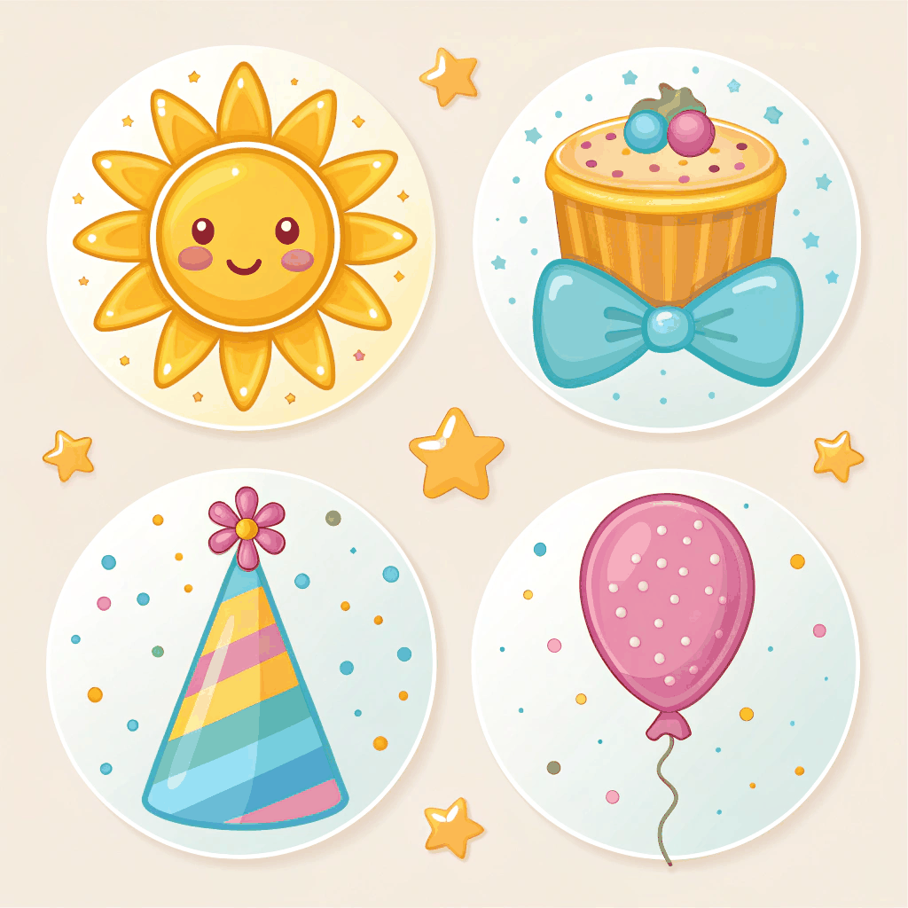 Birthday Gleam StickersPack