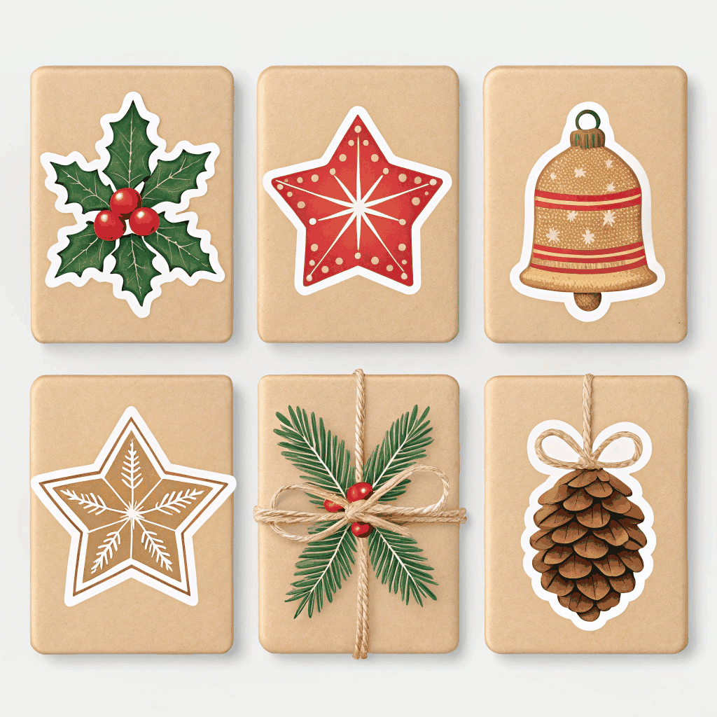 Heirloom Holiday Sticker Set