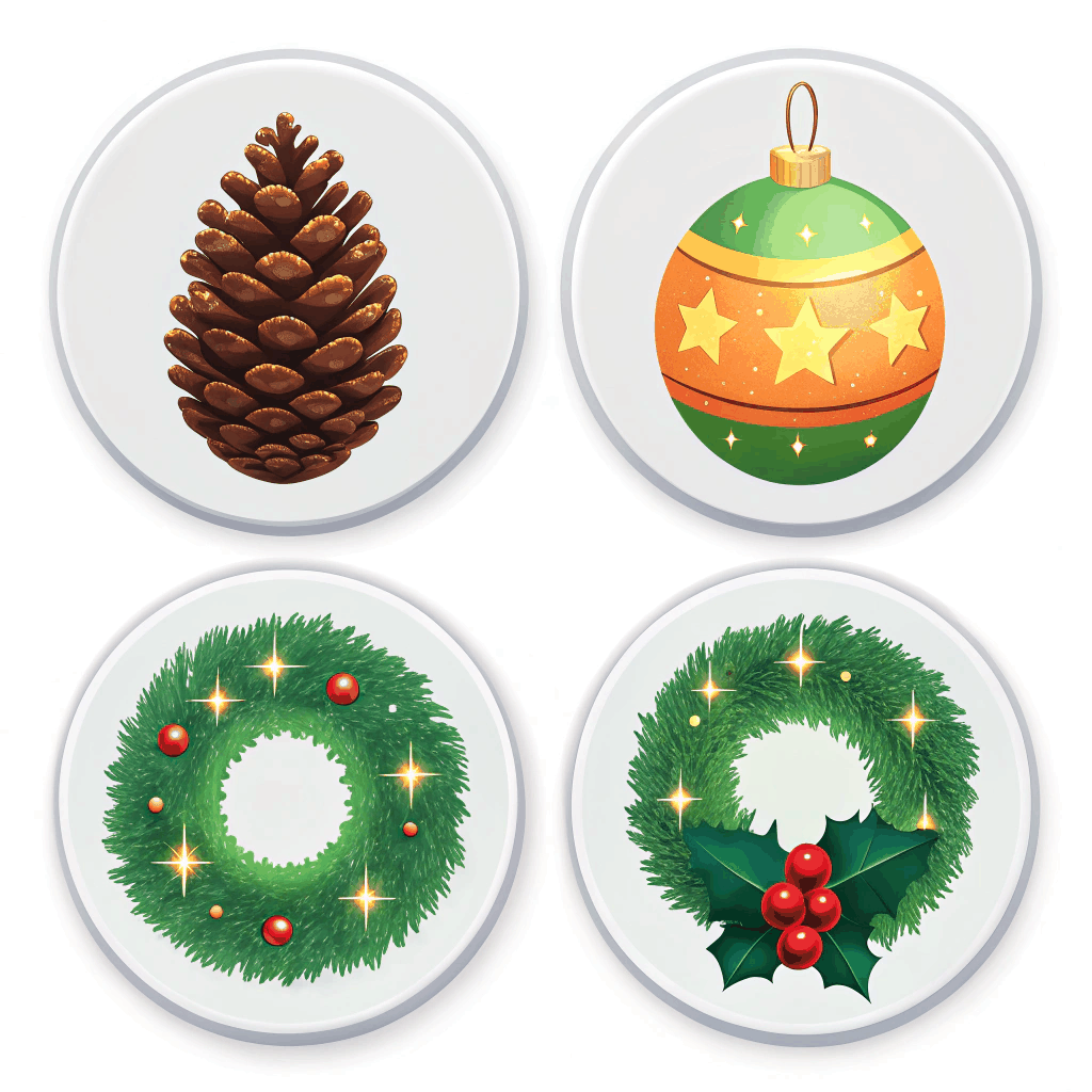 Hearthside Holiday Sticker Set