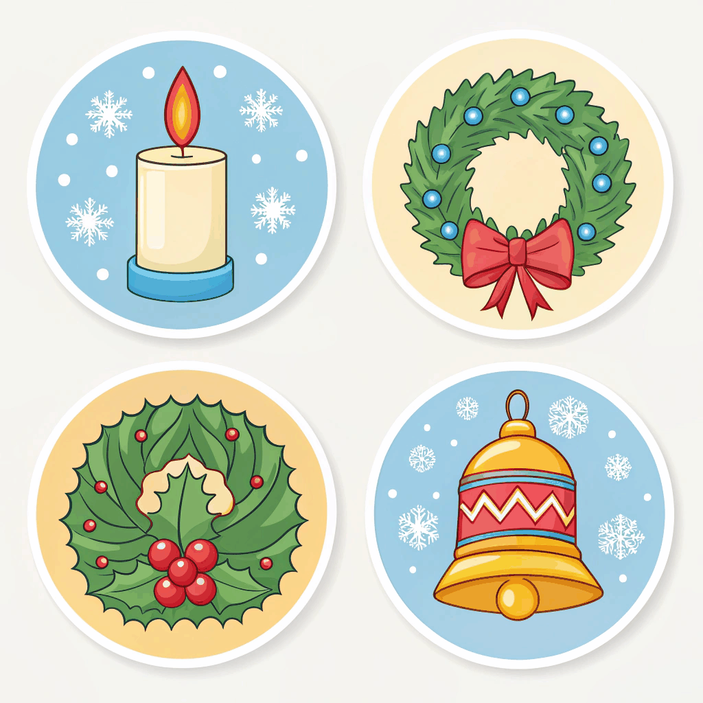 Timeless Noel Sticker Set