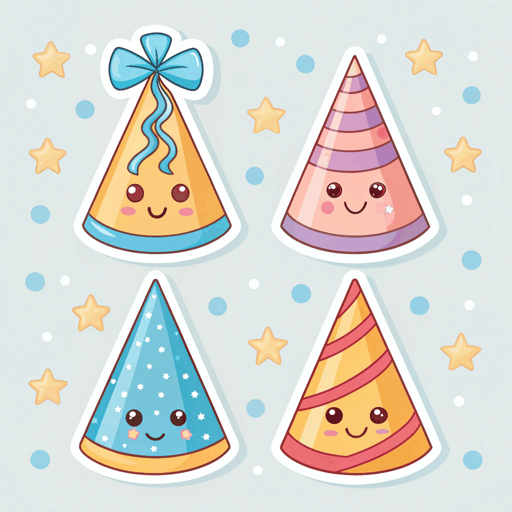 Timeless Party Sticker Set