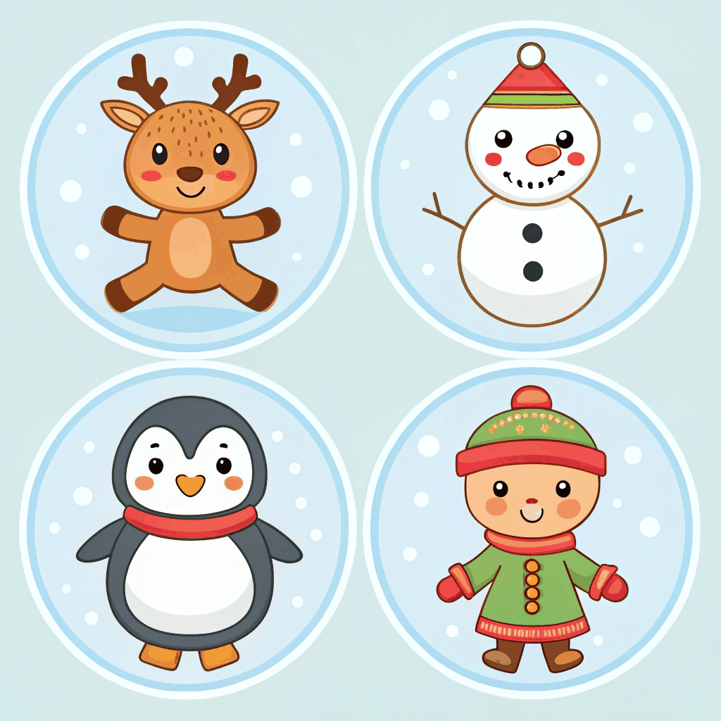 Winter Playtime Sticker Pack