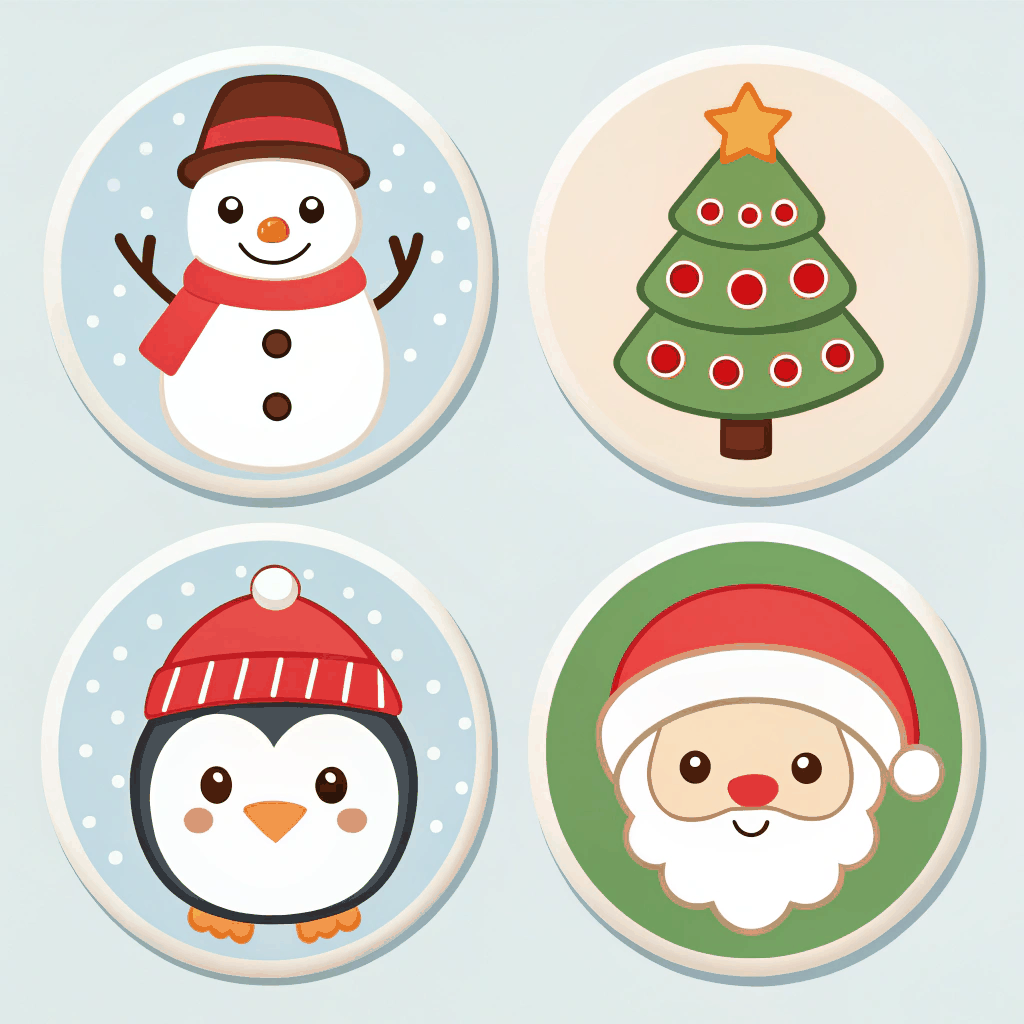Snowy Joy Sticker Set