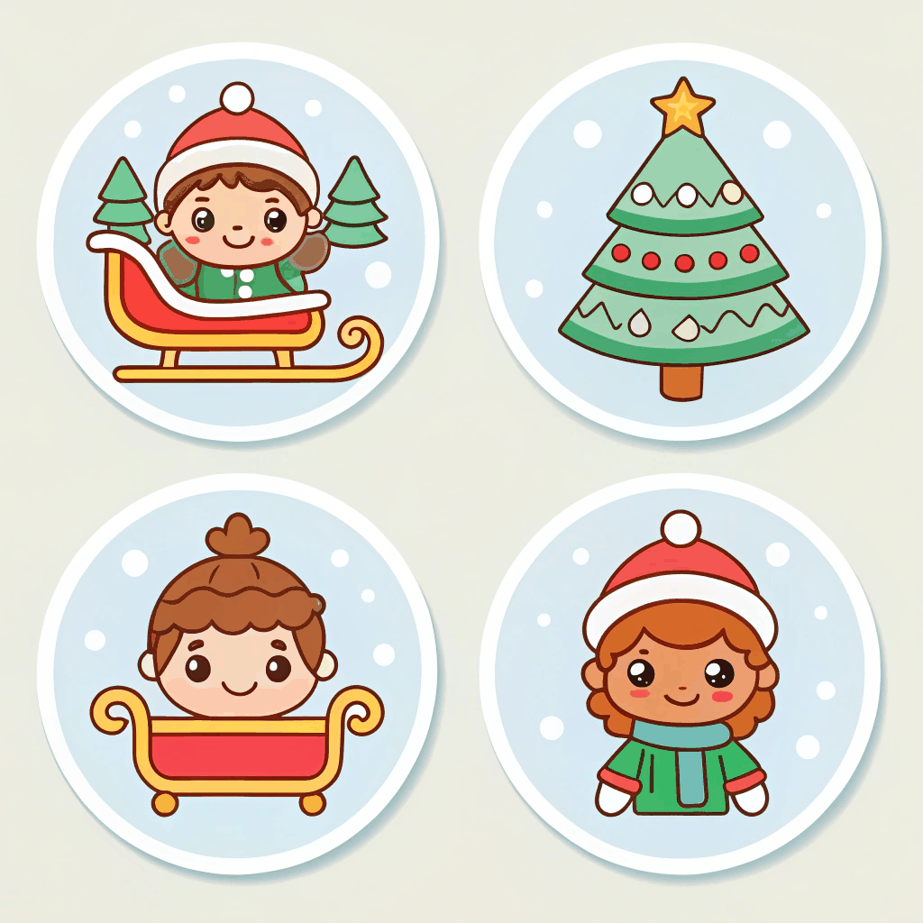 Sleigh Ride Sticker Pack