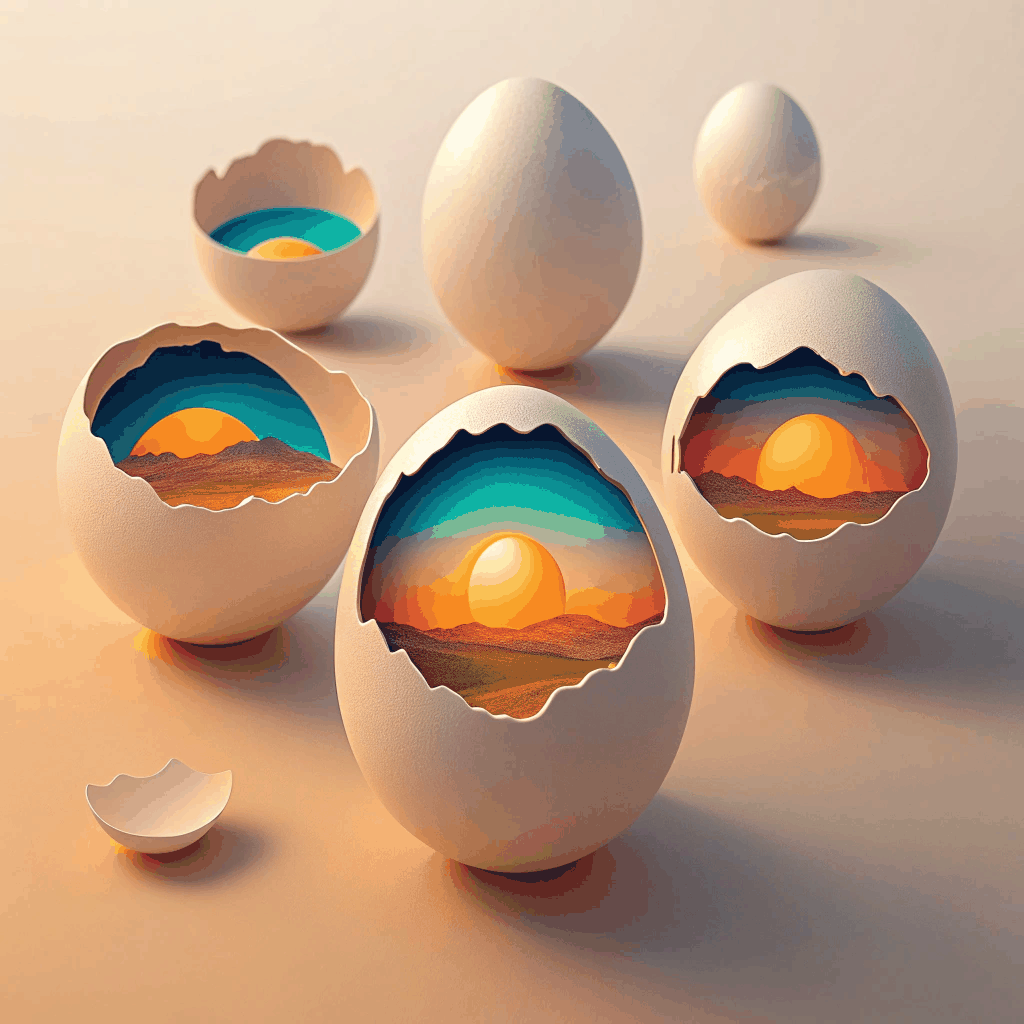 Surreal Easter Poster Spring Set