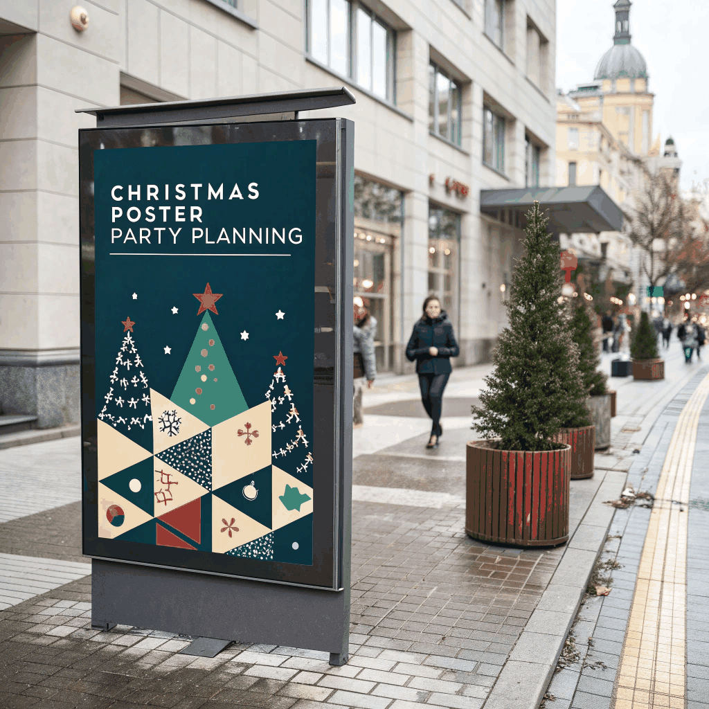 Modern Christmas Party Poster Pack