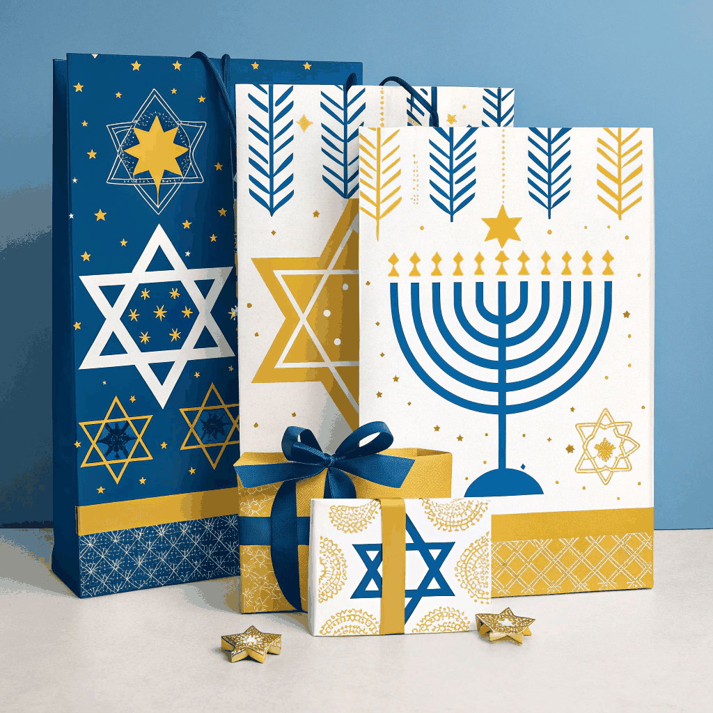 Hanukkah Gift Wrap & Tag Digital Pack