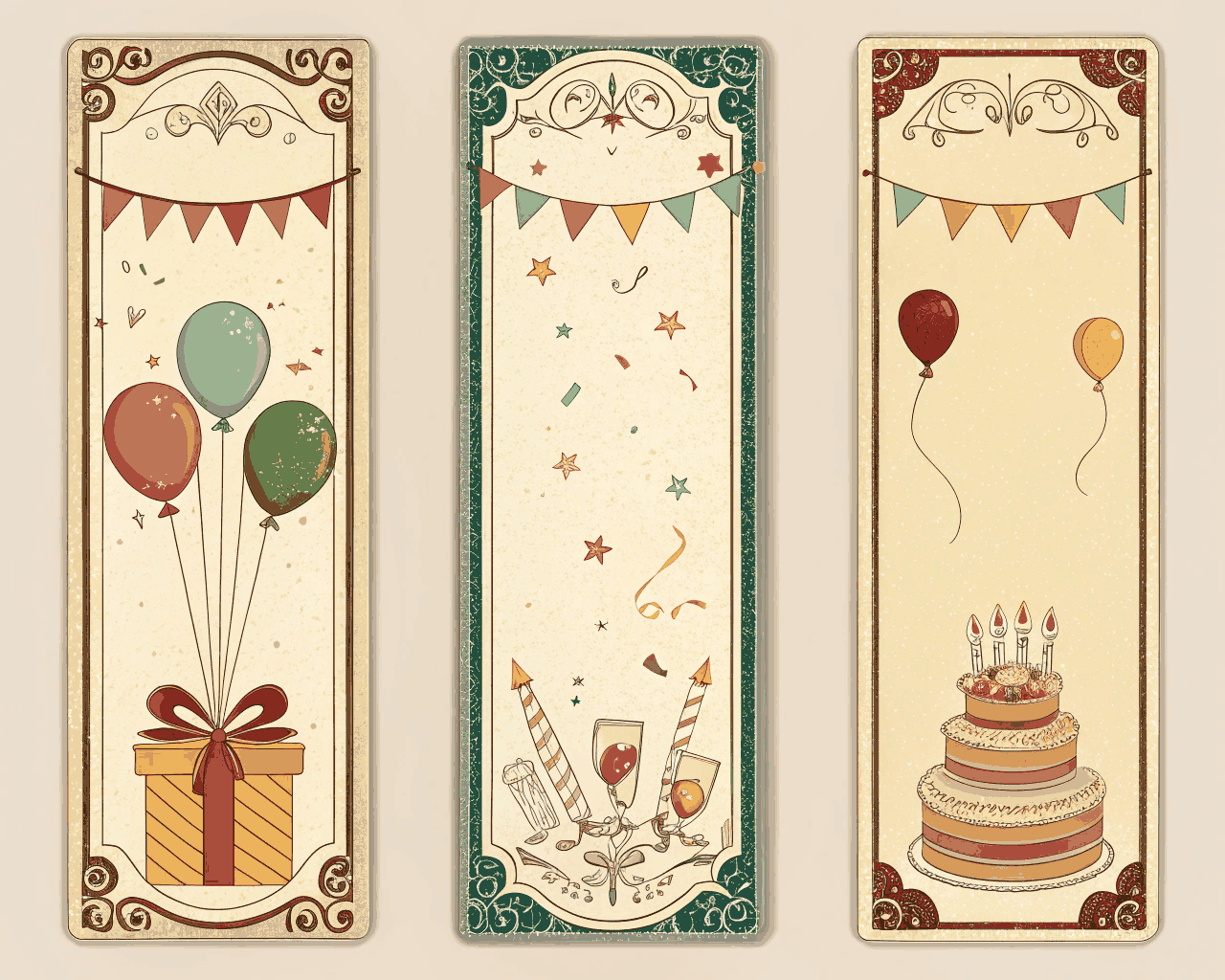 Vintage Birthday Business Banner Pack