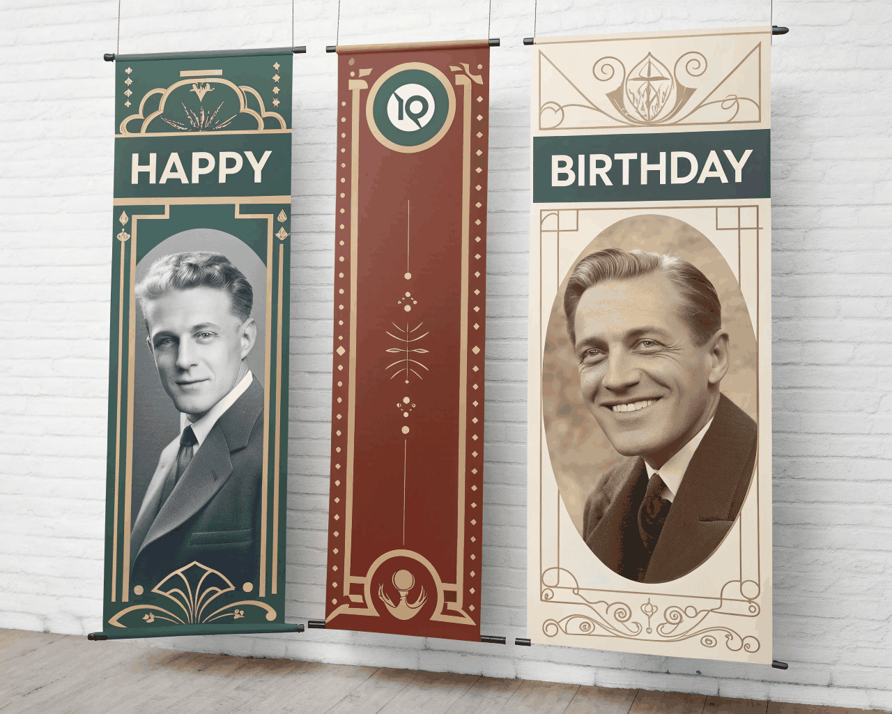 Vintage Birthday Business Campaign Banner Bundle (PNG)