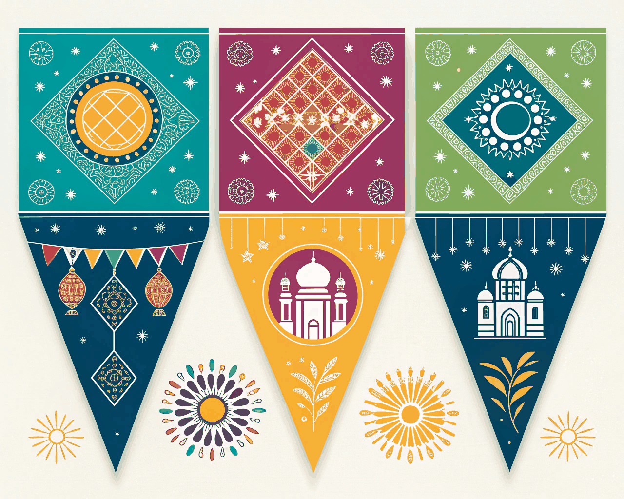 Modern Kids' Cultural Crafts Banner Bundle - PNG image