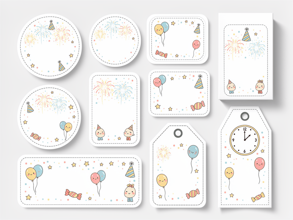 Minimalist New Year Jar Label Kit