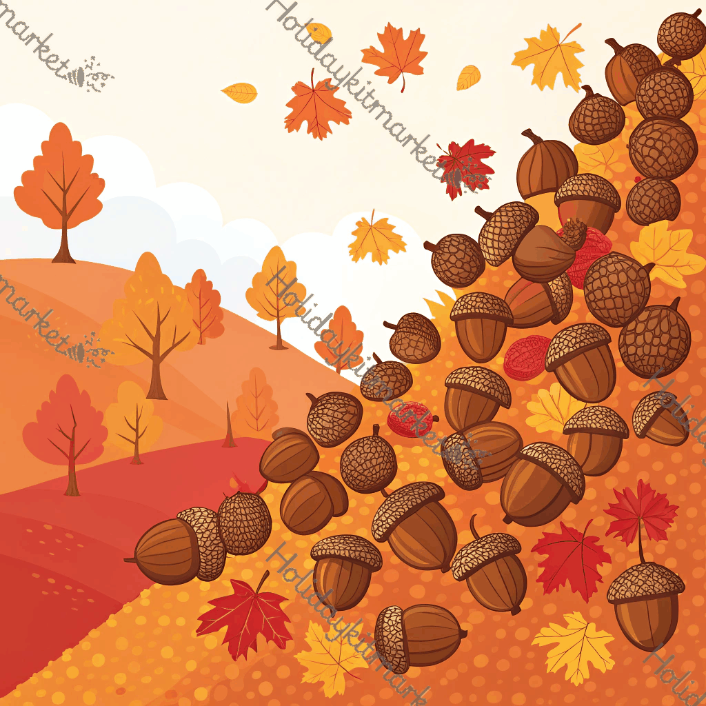 Pixel Acorn Avalanche Poster