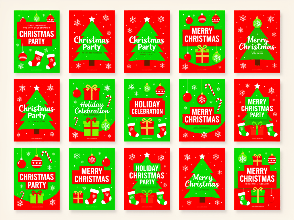 Bright Christmas Party Decor