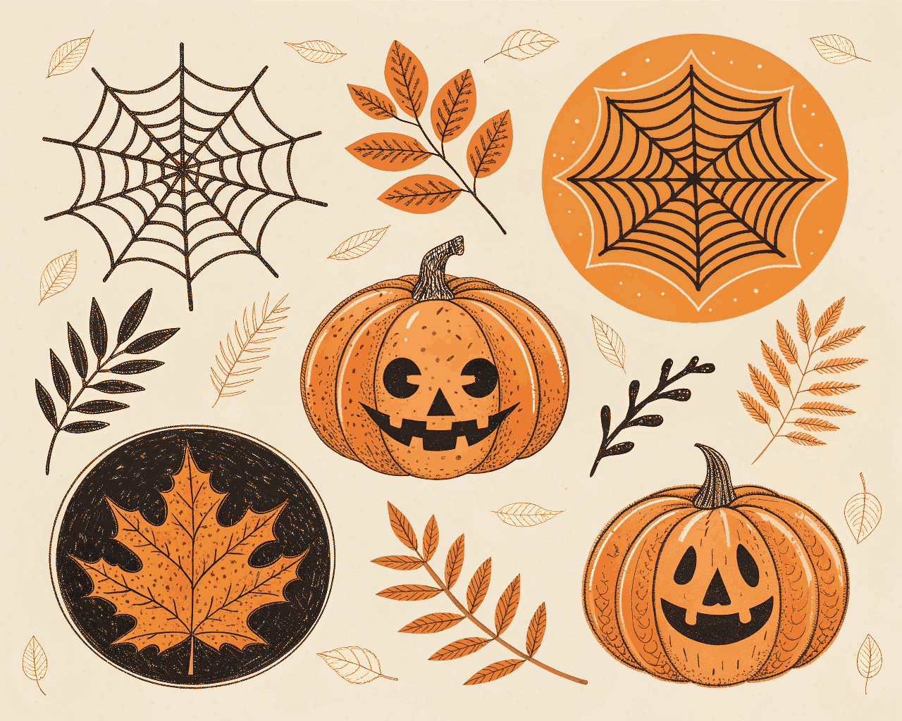Vintage Halloween Printable Poster Bundle